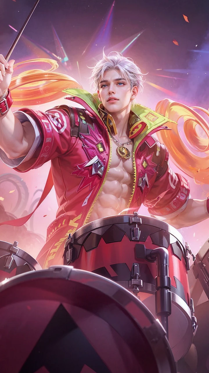 Best quality, masterpiece, detailed skin texture, detailed clothes texture, detailed face, super detail, 8k, intricate detail, 1 boy, The color doesn't change, Muscle guy, 1 guy