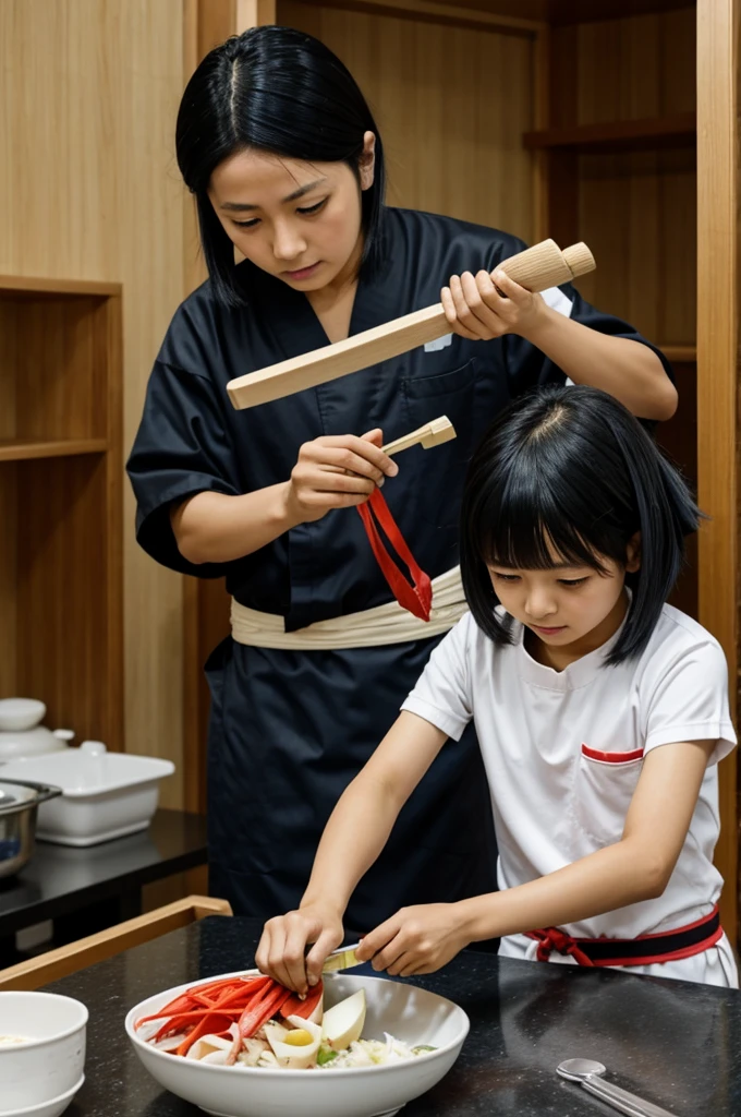 To tanjiro peeling with douma