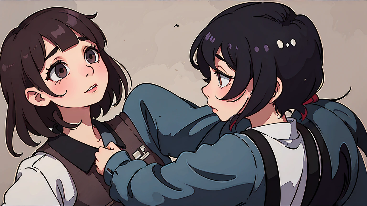 gestapo, female  lesbian kawaii sisters kissing in Auschwitz concentration camp, wearing  uniforms. 8k. masterpiece. best quality