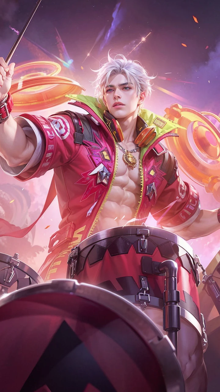 Best quality, masterpiece, detailed skin texture, detailed clothes texture, detailed face, super detail, 8k, intricate detail, 1 boy, The color doesn't change, Muscle guy, 1 guy