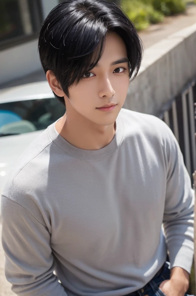 good looking Black Hair male cute