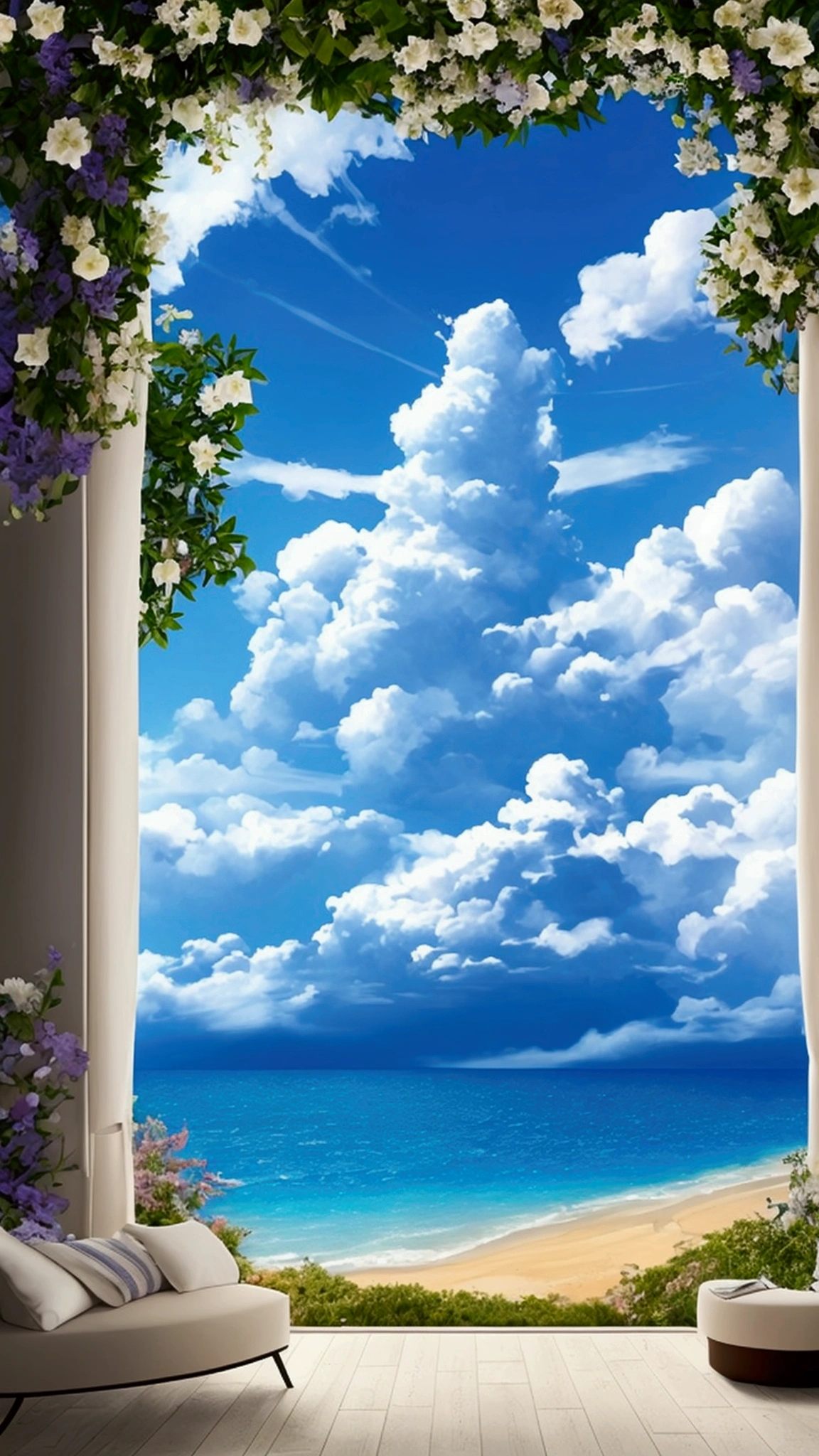 Fantasy、Relaxing space、Fusion of sky and sea