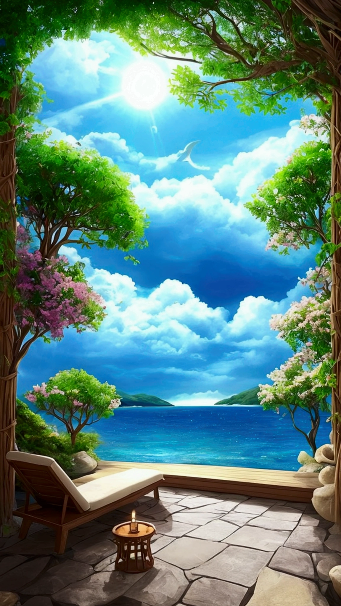 Fantasy、Relaxing space、Fusion of sky and sea