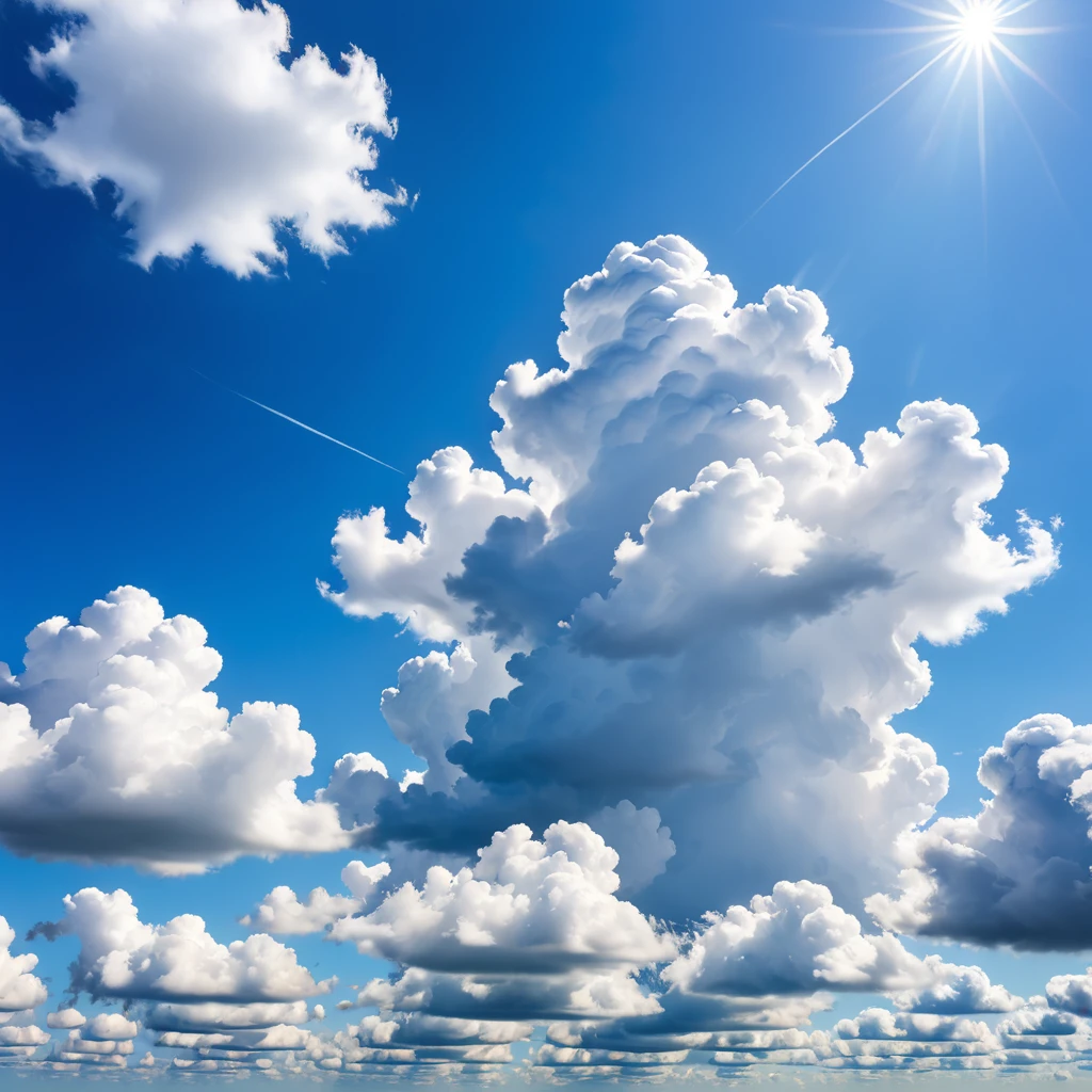 Stock photo by Jan Rustem, Shutterstock, Minimalism, Blue sky and white clouds, Blue sky with clouds, Blue sky with a few clouds, blue sky with a few clouds, sky whith plump white clouds, Sky with clouds, Dramatic clouds and blue sky, puffy clouds in background