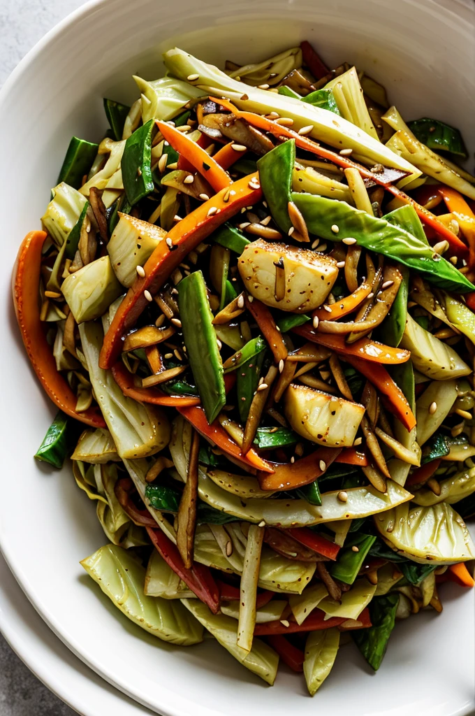 Stir-fried cabbage