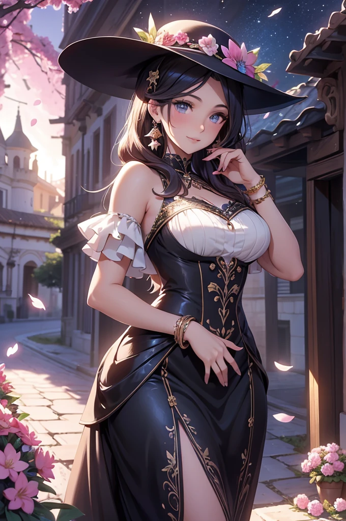 (Best Quality,4k,8k,High resolution,masterpiece:1.2),ultra detailed,(realist,photorealist,photo-realist:1.37),Acrylic painting,Beautiful Spanish model with a lolita dress and soft hair.,Beautiful Spanish model with long black hair and detailed facial features.,Beautiful Spanish model standing in a beautiful garden surrounded by a starry sky.,Beautiful Spanish model in a vibrant lolita dress,Beautiful Spanish model with intricate accessories and matching hat.,Beautiful Spanish model posing gracefully with her hands on her hips.,Beautiful Spanish model with two long and flowing pigtails.,Beautiful Spanish model with bright blue eyes and pink lips.,Beautiful Spanish model with happy expression.,Beautiful Spanish model in a dynamic pose with cherry blossoms falling around her.,Beautiful Spanish model surrounded by colorful flowers and butterflies.,Beautiful Spanish model dress adorned with pretty bows and lace details.,Beautiful Spanish model with a charming smile.,beautiful spanish model with soft, pastel color shading,beautiful Spanish model with a magical glow illuminating her,Beautiful Spanish model in a picturesque setting with a winding road leading to a magnificent castle.,Beautiful Spanish model holding a microphone and singing passionately.,Beautiful Spanish model with a fairy tale background.,beautiful Spanish model with a soft, dream atmosphere,Beautiful Spanish model with a subtle bokeh effect.,Beautiful Spanish model standing under a moonlit sky.,beautiful Spanish model with a warm, golden sunset in the background,Beautiful Spanish model surrounded by twinkling stars and colorful nebulae.,creating an ethereal and captivating artistic masterpiece.