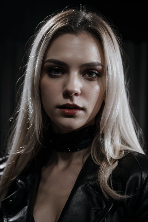 White vampires in the dark night