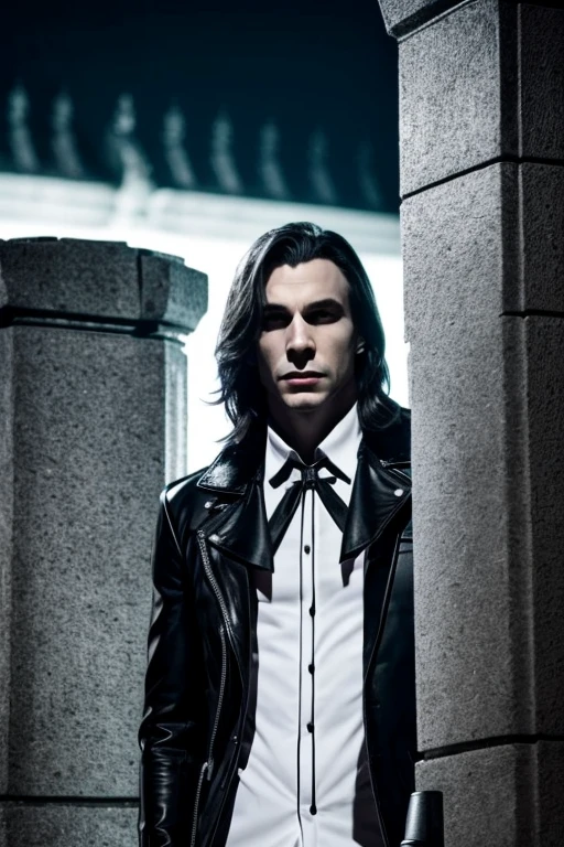 White vampires in the dark night