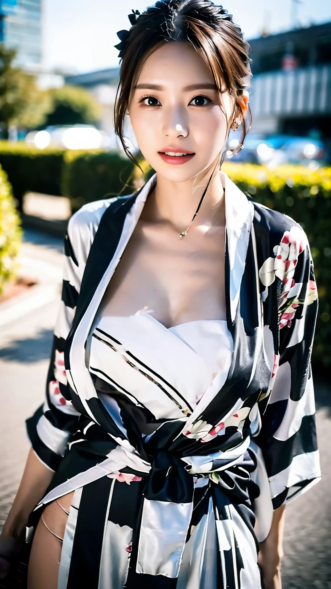 Wearing a white sash