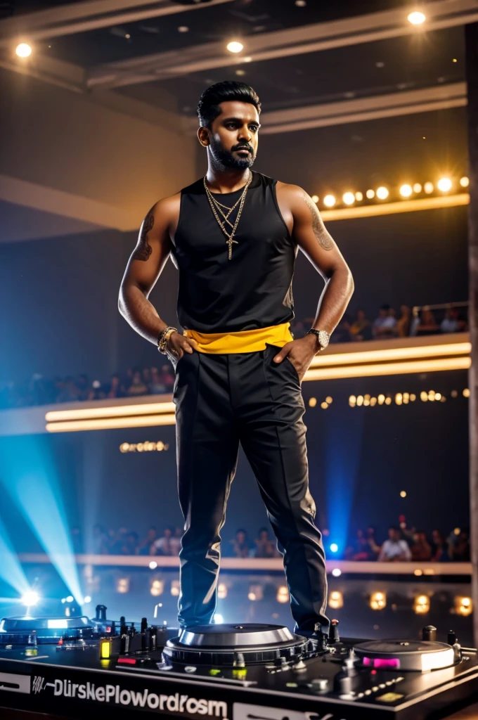 Create a fashion figure template for DJ Mass in sri lanka.