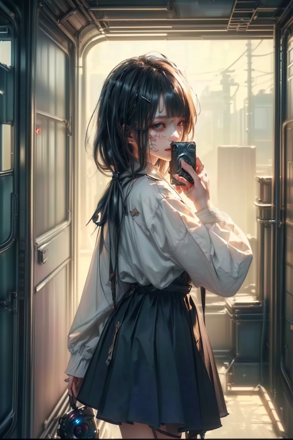 masterpiece, best quality, (extremely detailed CG unity 8k wallpaper), (best quality), (best illustration), (best shadow), absurdres, realistic lighting, (Abyss), beautiful detailed glow, art by PeterMohrBacher,