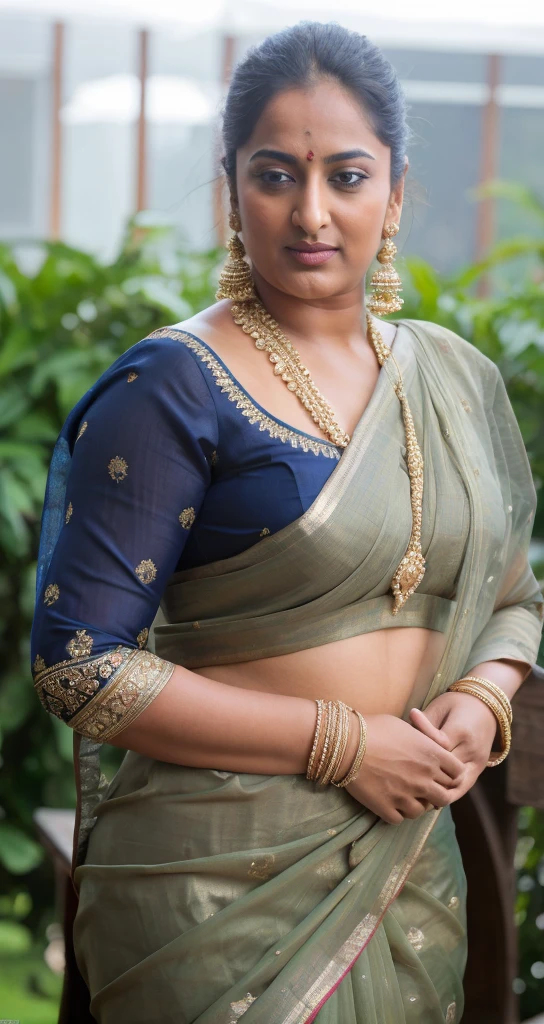 Foto RAW, photorealistic, photography, full body shot, 60 years old Woman, mascara, eye kajal, juicy figure, master shot, perfect eyes, goddess like beauty, pierced eyes, perfect thick chubby mallu Desi aunty bhabhi, Wearing a Stanapatta, a chest-band.Saree model, model Photography, Indian saree shoot, Indian traditional wear advertising photography, traditional wear brand shoot, face of Indian actress Sonakshi Sinha, masterpiece, realistic, realism, incredible details, pleasure, photorealism, detailed skin, skin pores, high contrast, photorealistic Artstation 8k HD digital art trend of high definition and detailed realistic skin texture, ultra detail, realistic skin texture, armature, best quality, ultra high definition, (photorealistic:1.4),, high resolution, detail, raw photo, sweat, Re sharp, by Lee Jefferies Nikon D850 Film Stock Photo 4 Kodak Portra 400 Camera F1.6 Lens Rich Color Ultra Real Realistic Realistic Textures Dramatic Lighting Unreal Engine Trending at Art Station Cinestill 800,(pele altamente detalhada: 1.2), 8k UHD, DSLR, soft-lighting, alta qualidade, grain of film, Fujifilm XT3,she didn't like to wear blouse or bra, she is happy to wear only saree, she hates blouse or bra, highly detailed hairy armpits, hyper realistic skin, skin pores, sweat, veins, stubble armpits, erotic temptation, appealing figure, appealing body language, fleshy arms, horny desi indian mommy, she wants to dominate young boys by showing her tempting figure, irresistibly hot, armpits hair clearly visible, freckles 0.2, stretchmarks 0.2, outstanding details, professional level photography, true mature skin texture of a middle aged Indian aunty,