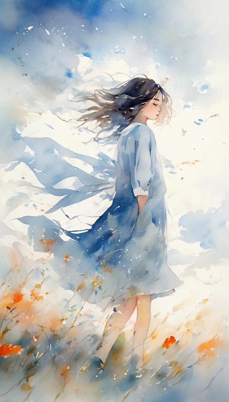 ( girl), (petite), A l becoming a thousand winds and blowing across the sky, It’s a breathtaking beauty that makes you feel the pulse of life,