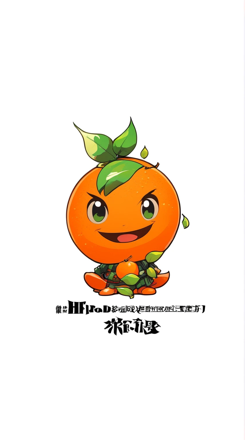 A cartoon orange with a green leaf on top, hidetaka tenjin, Hirohiko Araki, Hikari, Hurry, artstyle hiraku tanaka, hidetaka miyazaki, By Hideyuki Kikuchi, inspired by Okada Hanko, High quality fan art, Dynamic Guidance Art, kaisa, All heroes