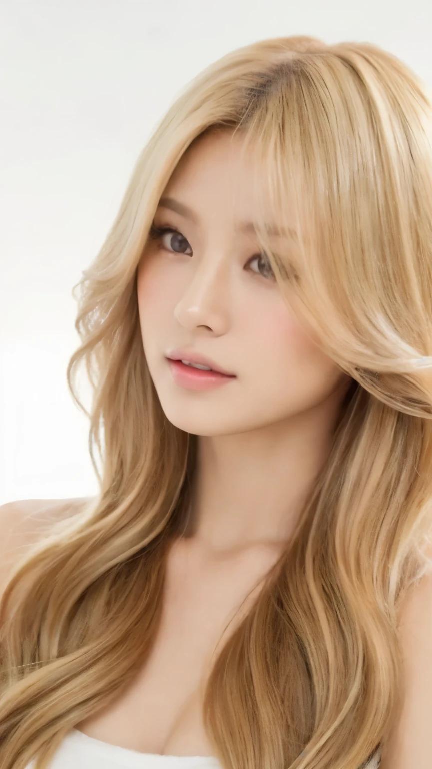 ((((blonde、Super long hair、とてもLong Hair、Fluffy Wave、blonde、Look forward、Nordic)))))))、blonde、Tabletop, Highest quality, Photorealistic, In detail, High resolution, 8k wallpaper, Perfect dynamic composition, Beautiful attention to detail, Long Hair, Big ample breasts、24-years-old、(Droopy Eyes 1.4)、Adult Beauty、Japanese、Big Breasts