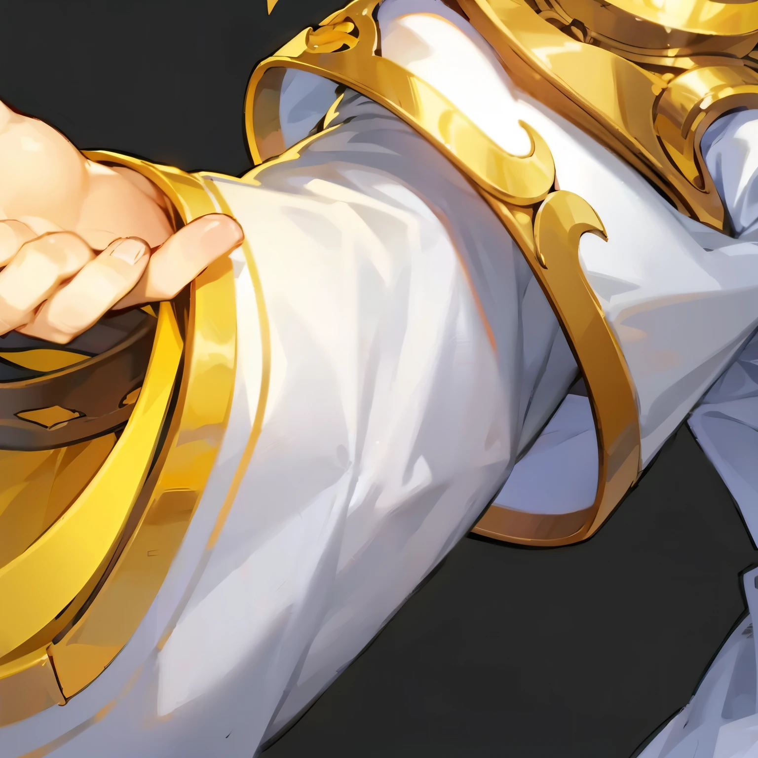 White sleeves、Full details,Fine folds