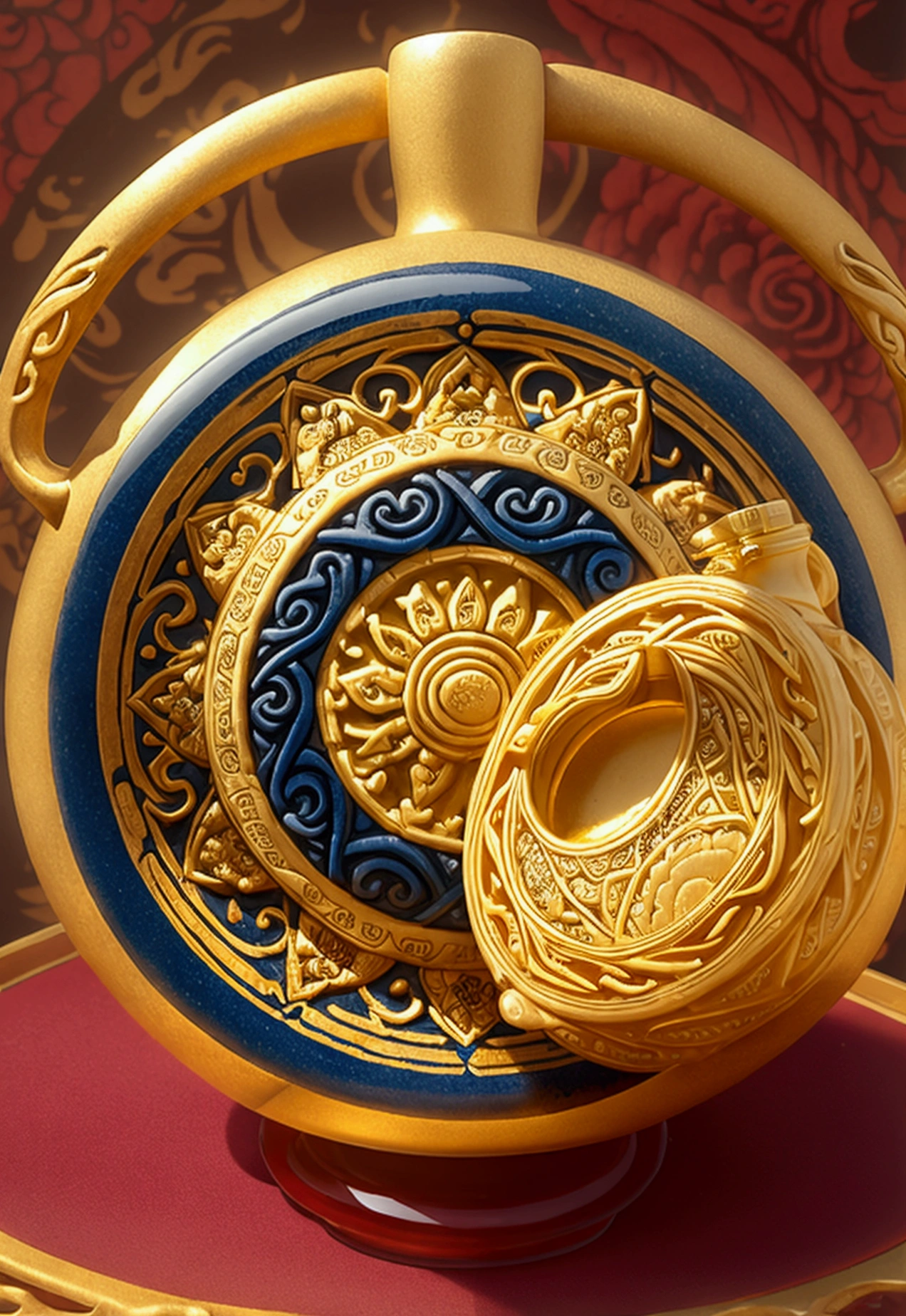 Ceramic material、Steady and strong、Royal style、Bottle design、Yin and yang levels