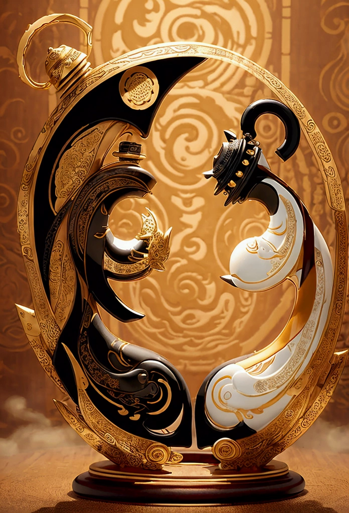 Ceramic material、Steady and strong、Royal style、Bottle design、Yin and yang levels