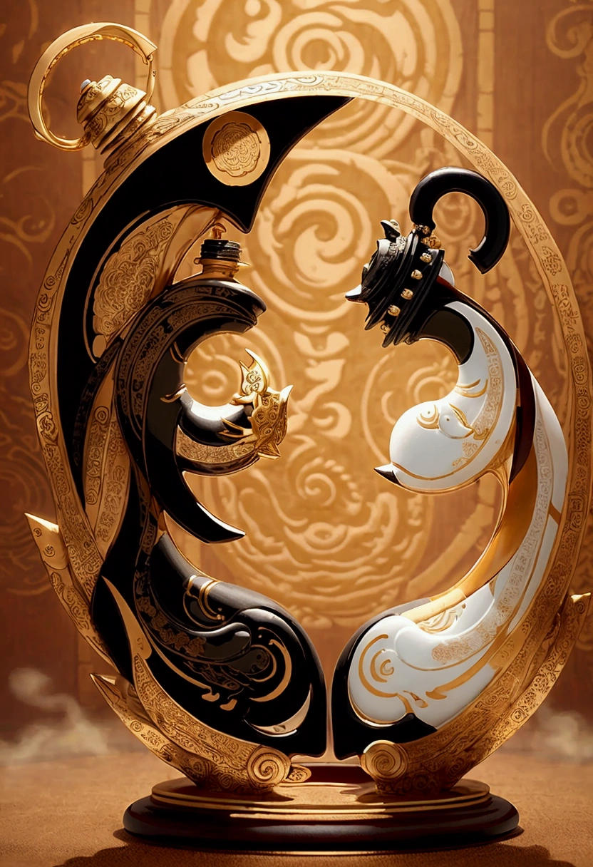 Ceramic material、Steady and strong、Royal style、Bottle design、Yin and yang levels