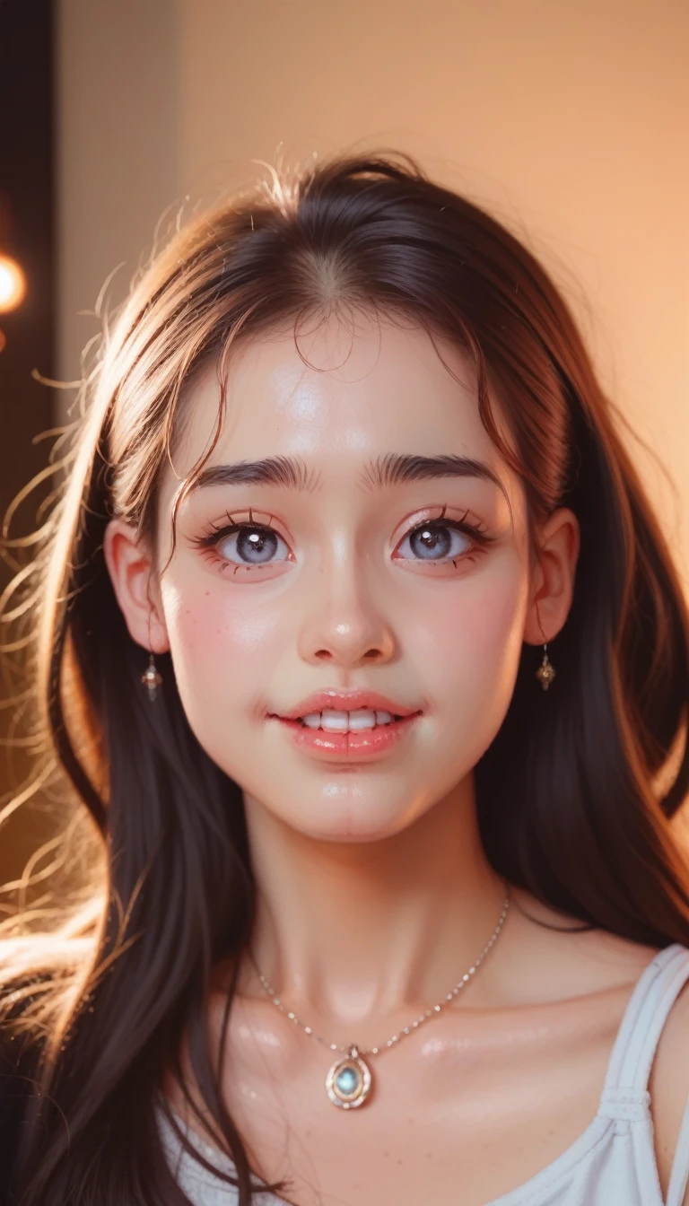 score_9_up, score_8_up, score_7_up, Fashion model 25 years old, [[[[close up]]]], [[[[Chest]]]], [[[[neck]]]], [[[[Shoulder]]]], Perfect eyes, Perfect Iris, Perfect lips, Perfect Teeth, Perfect skin, Soft headlight, glow, HDR, (Soft colors:1.2)