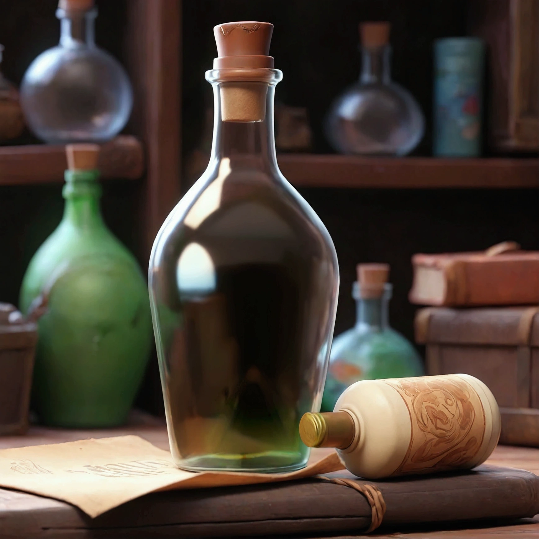 Glass bottle material