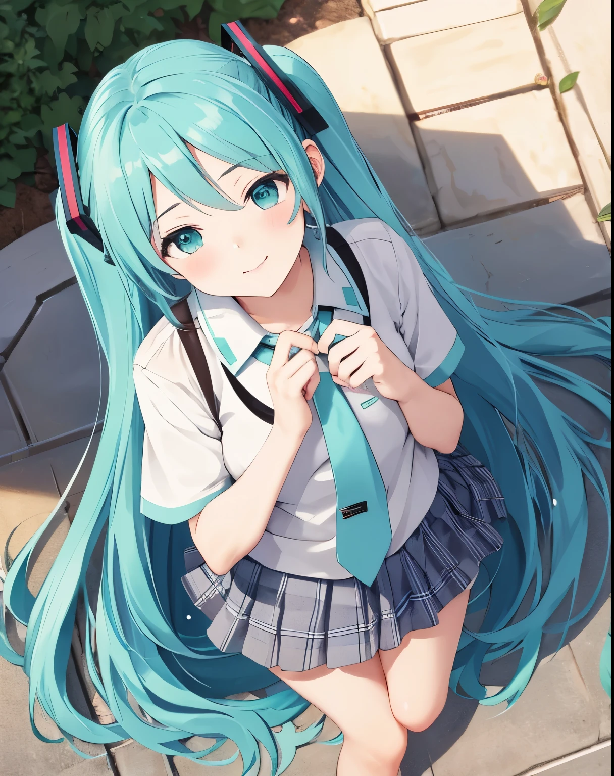 masterpiece, best quality, 1girl, hatsune miku, peeing on me 