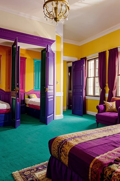 Colorful majestic rooms