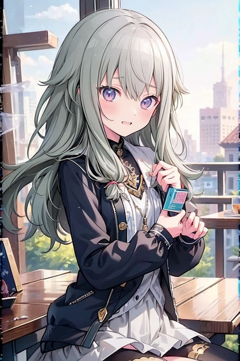 (8k, 最high quality)、Ultra-high resolution、Adorable、最high quality, beautiful, Absurd beauty、masterpiece、Best image quality、(Front facing)、good feeling、smile,Face the camera、Smile、smile、Small face、Adorable満面のsmile, 最high quality、female、Looks 20 years old、1 person、masterpiece, Most detailed、、blazer、skirt、 high quality、Shiny Hair、非常に細かくてbeautiful明るい目、Medium chest、nose blush、非常に精細でクリアでbeautiful顔, Awards, (Anatomically correct)、The whole body is visible、Focus on the face