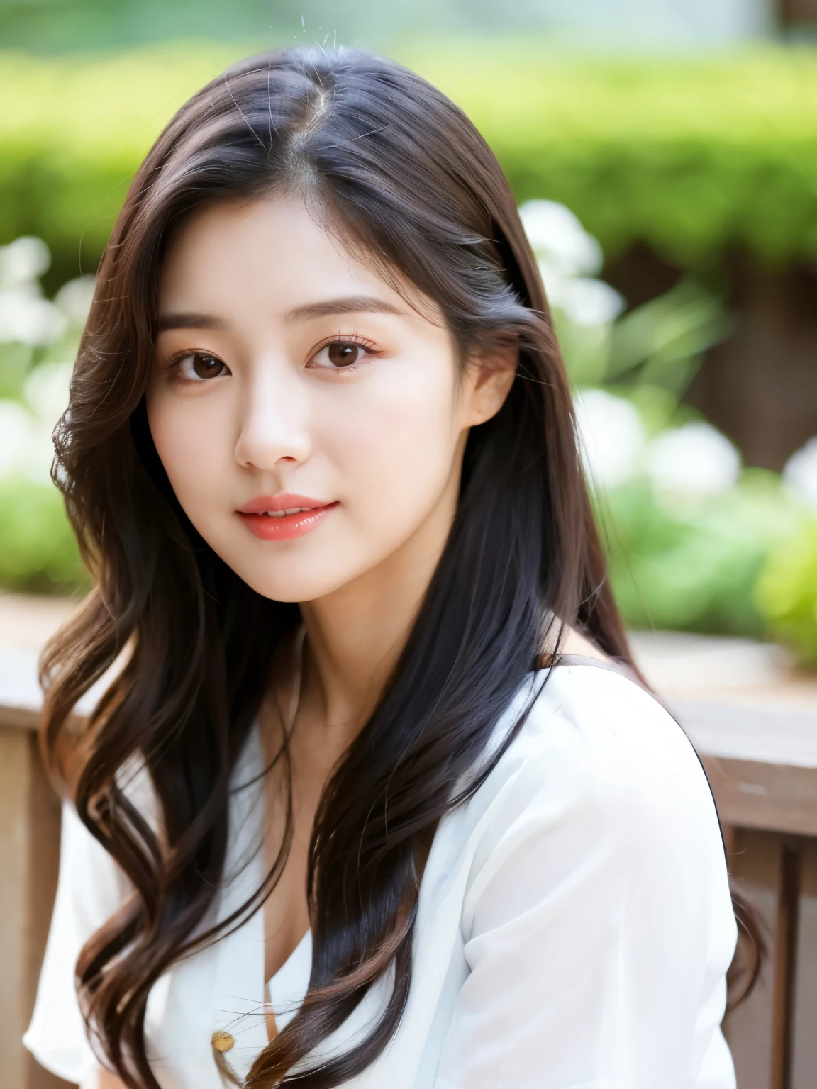 arafed woman in a white shirt posing for a picture, beautiful south korean woman, korean girl, gorgeous young korean woman, beautiful young korean woman, heonhwa choe, young adorable korean face, female actress from korea, korean woman, wan adorable korean face, lee ji-eun, lee ji - eun, jaeyeon nam, cute korean actress