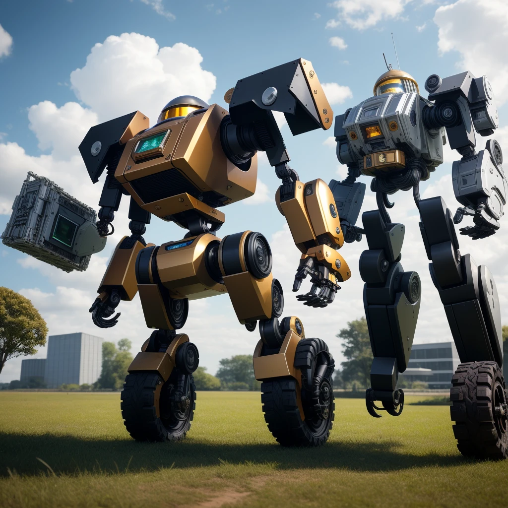 (masterpiece, best quality), intricate details, 1robot variation props, environment, 1angle,
blitzcrank, square head, tree, grass, cloudy sky,