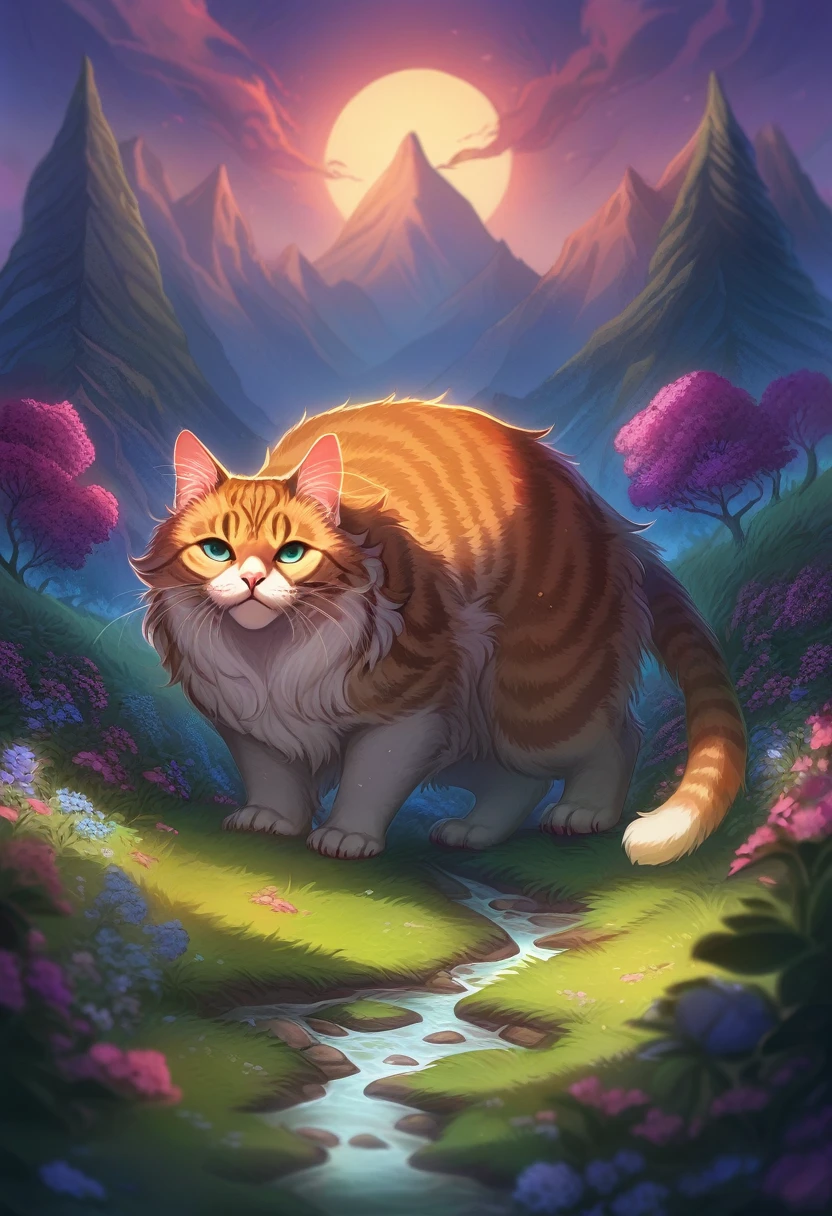 ((Masterpiece)), ((Best Quality)), (Very Detailed), ((Very Detailed)), 4K, (8K), very aesthetic, absurdres highres, Giant cat,