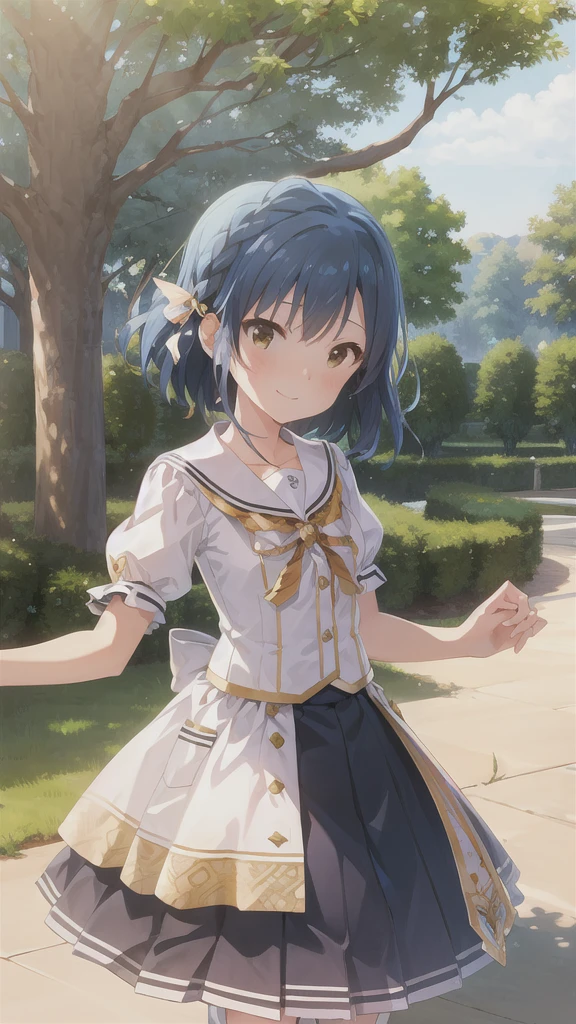 Yuriko did it (A million people live), (Highest quality, 8k, masterpiece, Super detailed:1.2), Movie angle,
Day, Speckled Daylight, blue sky, Beautiful Clouds, Cityscape, Lens flare, Shine, Particles of light, Wide Shot,
One girl, alone, skirt, smile, View your viewers, Sailor collar, pleated skirt, Short sleeve, , blush, Seraphim, clavicle, ribbon, Upper Body, Style your hair, wind, Floating Hair,