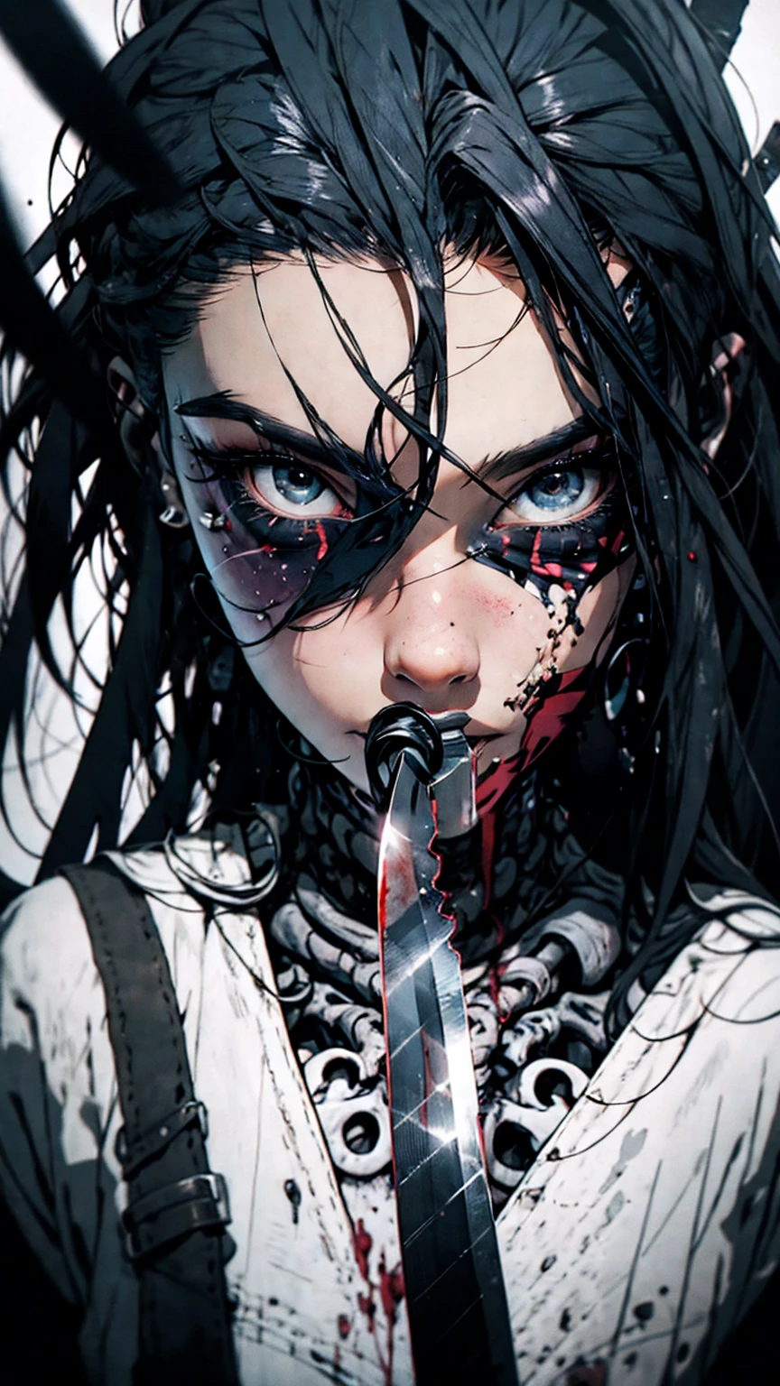A killer:
highres, realistic, detailed portrait, intense eyes, sinister expression, dark atmosphere, eerie lighting, sharp focus, horror theme, menacing, bloodstained knife, chilling background, suspenseful mood, mysterious figure, sinister shadows, macabre scene, tense and thrilling, fear-inducing, psychological suspense, dramatic storytelling, hauntingly beautiful, twisted and distorted features, eerie ambiance, disturbing and unsettling, hair-raising, bone-chilling, heart-pounding, gripping, nightmarish, pulse-pounding, spine-tingling.