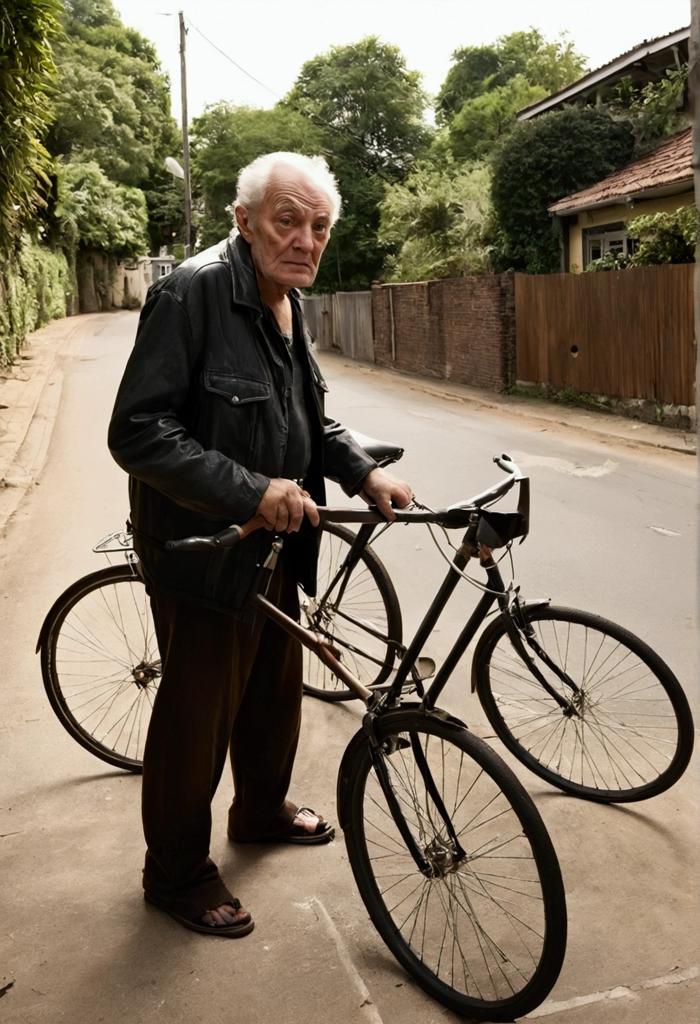 story about when an old drunk tried to steal our bicycle, when I was a I was with my cousin on a bicycle and we saw a group of drunks and one of them got up and took out a knife and tried to take his bicycle. But he couldn't and we left in a hurry and they tried to follow us with a knife in hand but they couldn't reach us and we headed to the house and they didn't bother us anymore.