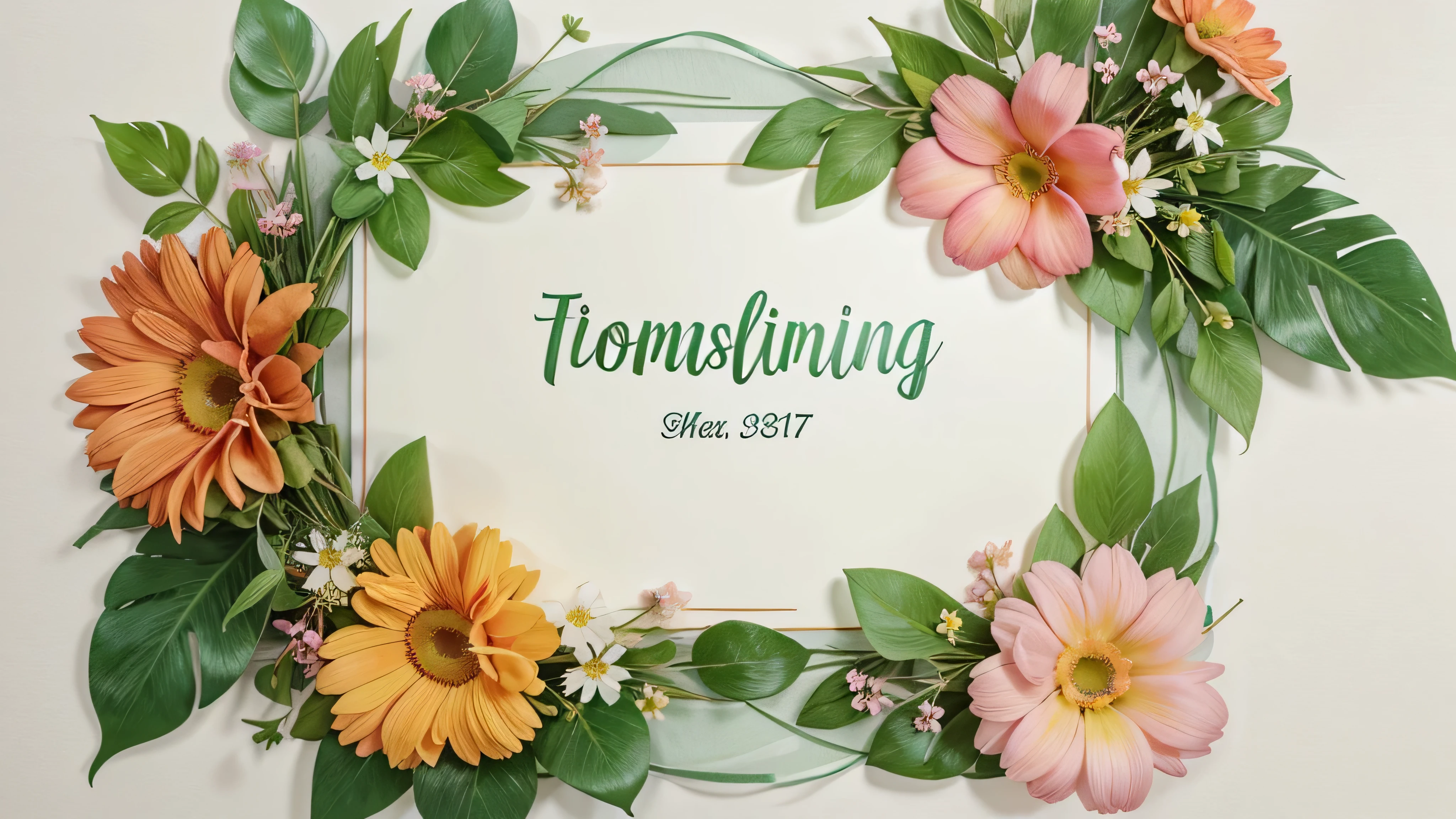 Watercolor of Tropical spring floral green leaves and flowers s isolated on transparent png background, bouquets greeting or wedding card decoration