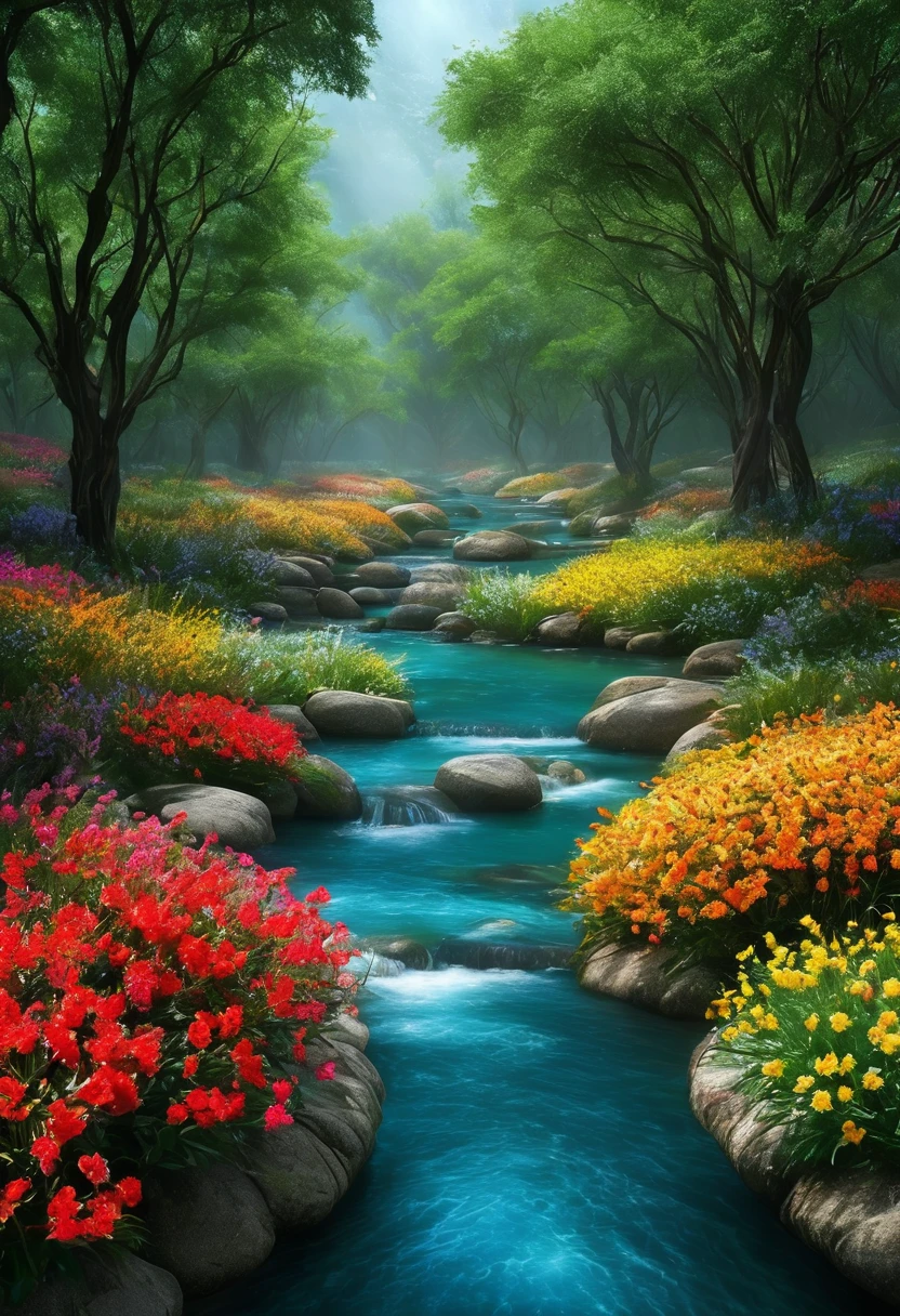 The images I see now that I am stone are fascinating, the forests and deserts where I lived are totally different. , They are a beautiful stone, I am a diamond. The images that I see and that I have seen are impressive. Seeing what the flowers and trees are like is impressive. ,The forests and deserts seem full of magic, the rivers show their best face, the style is very real very real ,the composition of the image applies all the rules of photography and cinema lighting is used , the background looks impressive the depth of field is visible you can see natural colors you can see the detail of the flowers of all