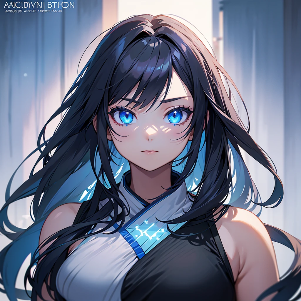 Girl with long black hair that are blue on inside. Blue eyes with an athletic body, warrior outfit,detailed digital anime art, anime style 4 k, anime style. 8k, digital anime art, seductive anime girl, realistic anime artstyle, beautiful anime portrait, anime style portrait, beautiful anime girl, anime styled digital art, detailed portrait of anime girl, anime moe artstyle, beautiful anime woman