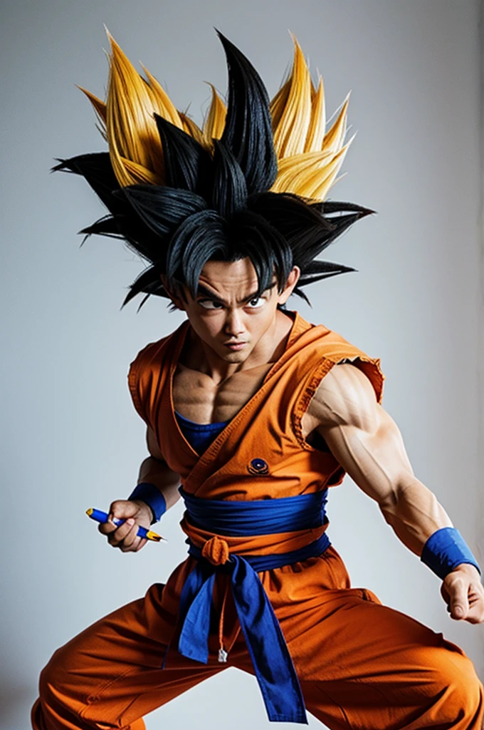 Goku mostrando su pen