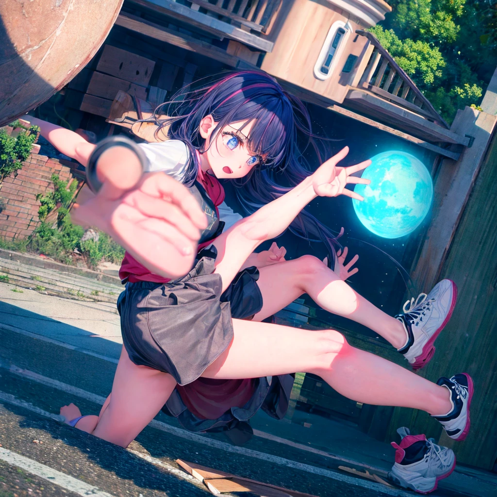 A naturally clumsy girl