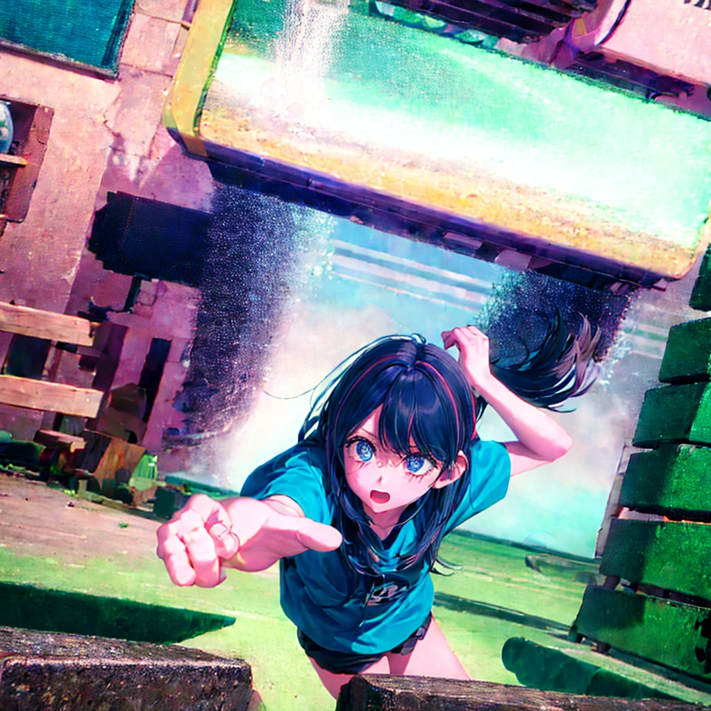 A naturally clumsy girl