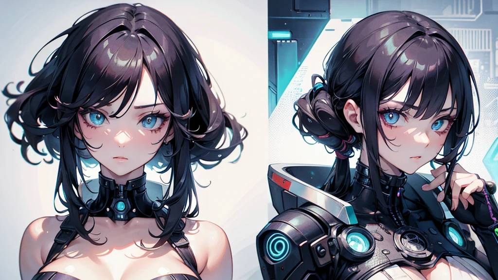 Cyberpunk, beautiful women, Ultra-detailed, master piece, best quality, high resolution, beautiful eyes, detailed eyes, detailed face