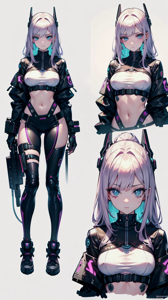 Cyberpunk, beautiful women, Ultra-detailed, master piece, best quality, high resolution, beautiful eyes, detailed eyes, detailed face