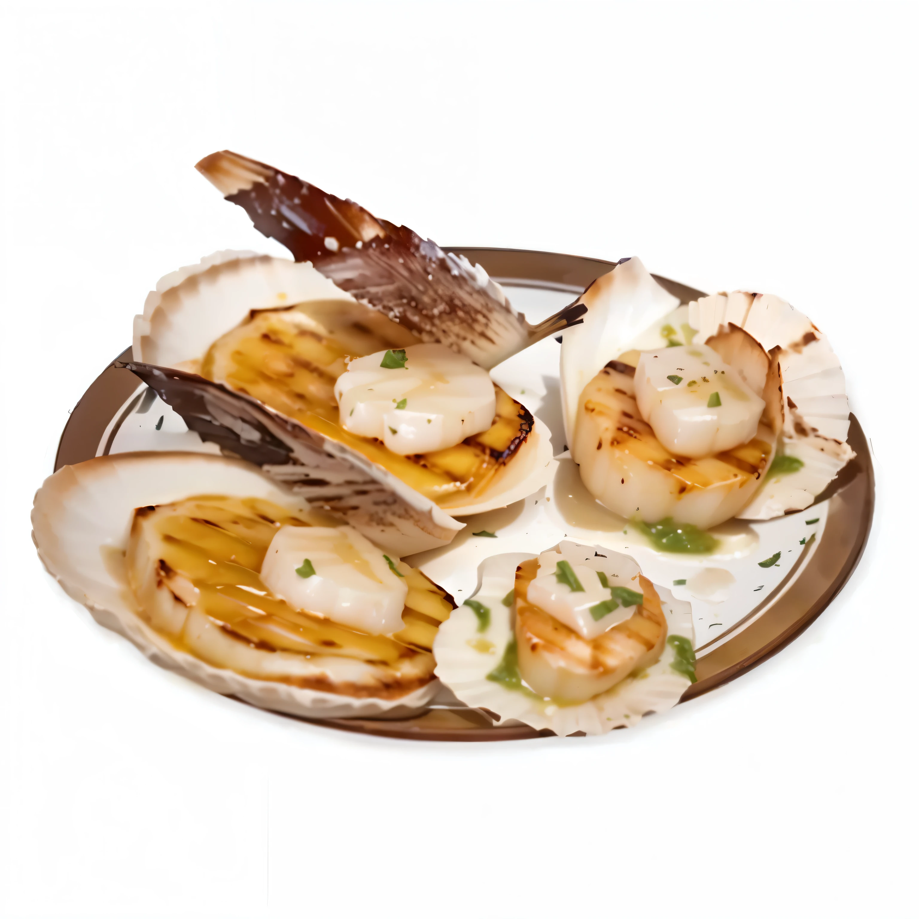 Grilled scallops super high quality