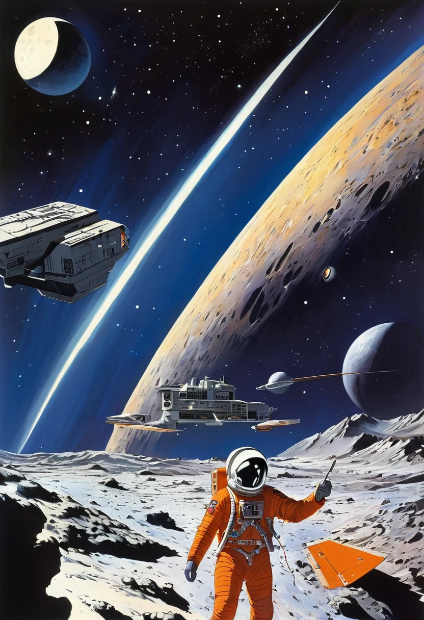 Space 1999 Moon Wandering in the Galaxy