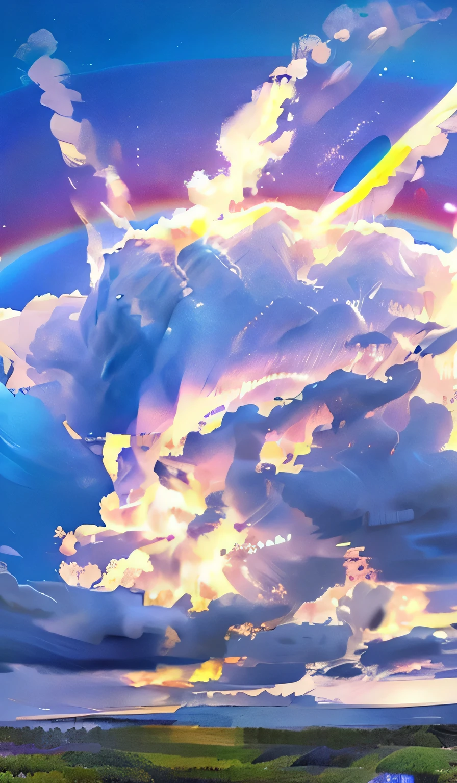 cumulonimbus,Light,rainbow