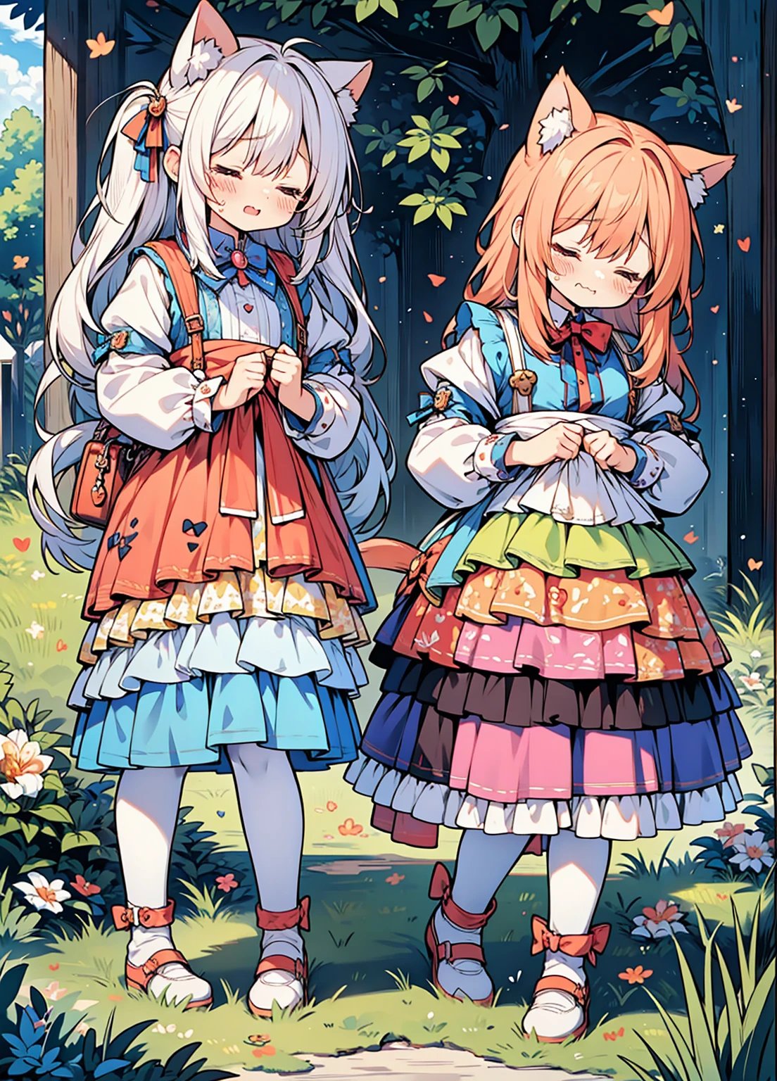 Cute Chibi Crying Face Animal Ears Sleeping Face Alice Deformation