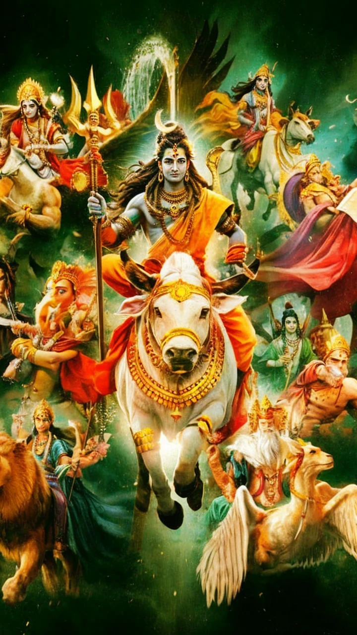 Lord Brahma stole all the cows and all the cowherds of Braj. Lord brahma in the earth