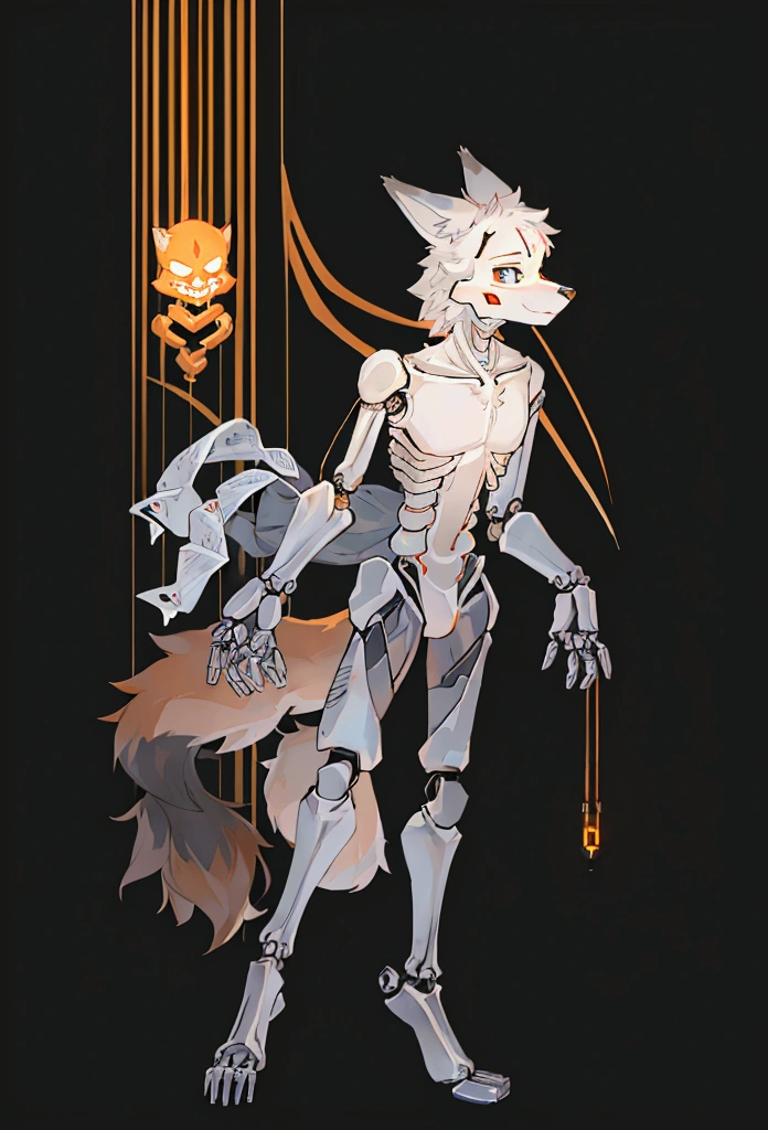 Dark snowy city, ((by Reysi)), furry, alone, ((Dark snowy city, ((by Reysi)), furry, alone, ((Australian Shepherd)), fine dark fur, ((teenager)), ((male) ), ((full body)), ((digital robot legs, robot lower half)), ((thin, skinny)), white hair, (serious, angry, dynamic posture, crouching, mascara Black, earrings, tight choker), (black tactical leotard), (fighting octopus robot, tentacles wrapped around body) Action ((squid tentacles snatching arm))