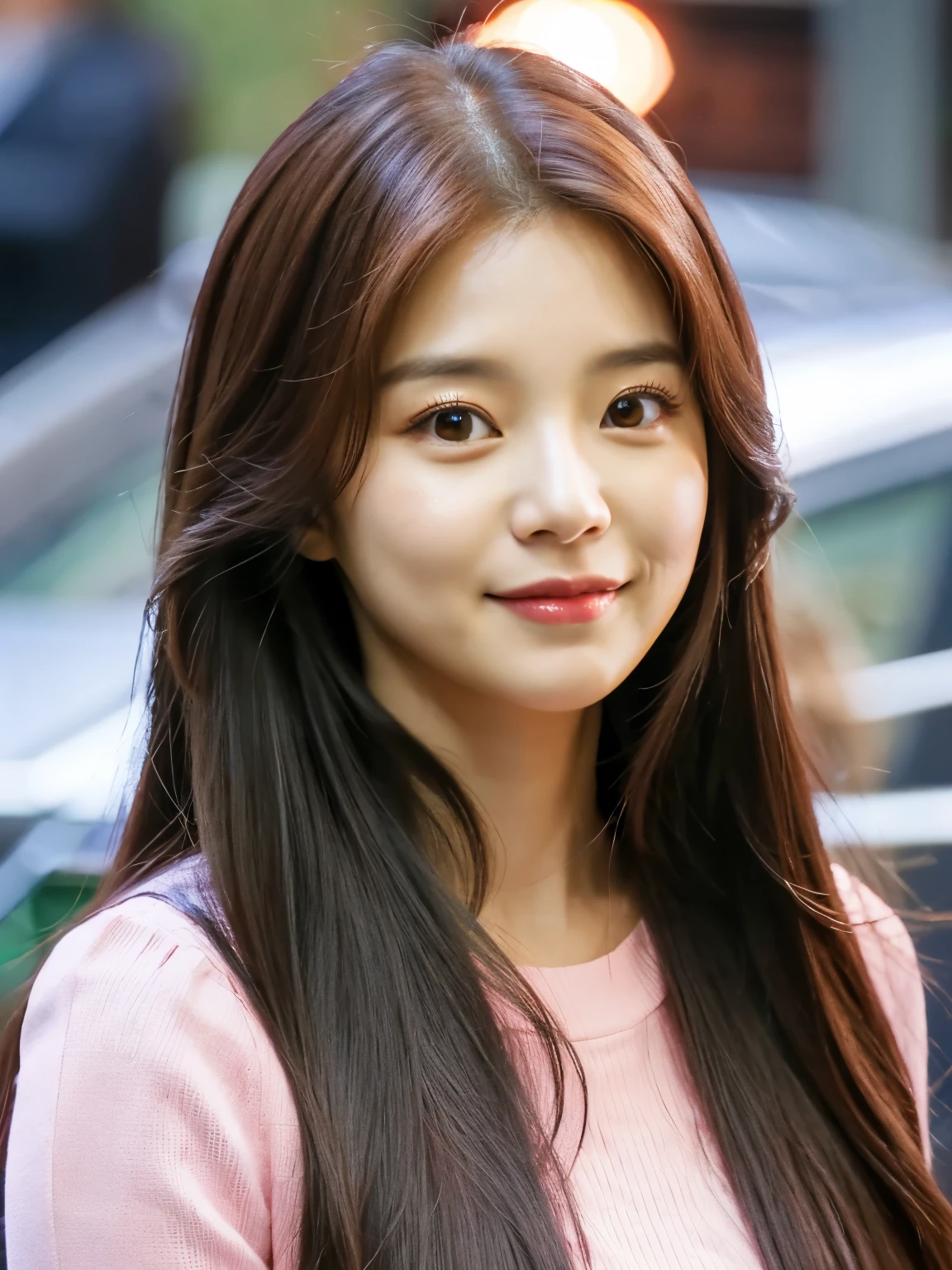 a close up of a woman with long hair wearing a pink top, cute korean actress, tzuyu from twice, jaeyeon nam, lee ji-eun, lee ji - eun, bae suzy, jinyoung shin, park ji-min, heonhwa choe, young adorable korean face, hwang se - on, wan adorable korean face, beautiful young korean woman