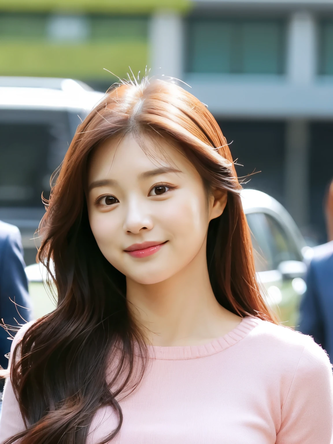 a close up of a woman with long hair wearing a pink top, cute korean actress, tzuyu from twice, jaeyeon nam, lee ji-eun, lee ji - eun, bae suzy, jinyoung shin, park ji-min, heonhwa choe, young adorable korean face, hwang se - on, wan adorable korean face, beautiful young korean woman